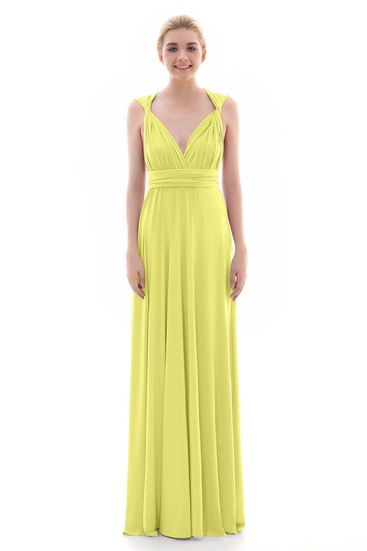 Sheath Floor Length Knitted Bridesmaid Dress COEF16001PS - COCOMELODY